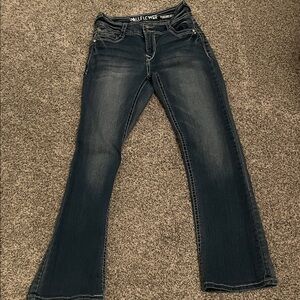 Wallflower Women's Dark Blue Boot Cut Jeans